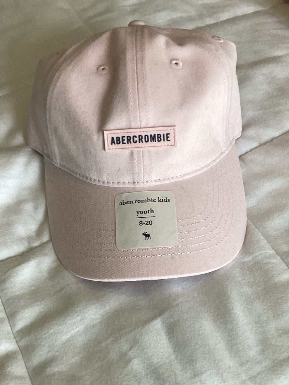Abercrombie & Fitch Kids Light Pink Baseball Cap